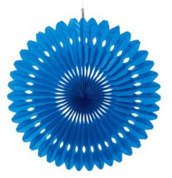Paper Fan Blue Decorations Photo Booth Prop Children S Party