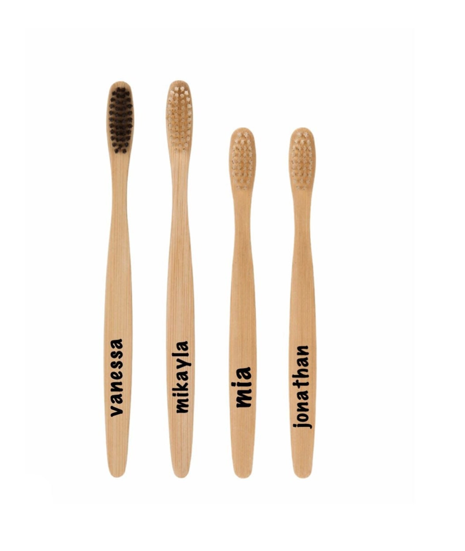 SET OF 4 Personalized Toothbrush Name Labelscustom Decals Etsy