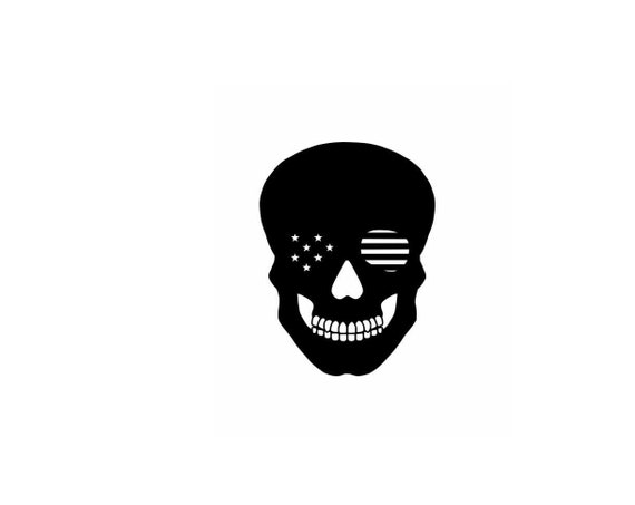 Skull American Flag Decal ,Car decals, Windshield decals, Stars and Stripes ,Vinyl Sticker , Car Window Decal ,Tumbler Decal ,Laptop Decal Il_570xn