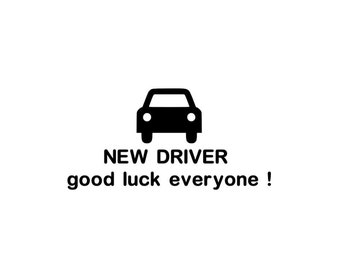 New Driver Car Sign Decal ,Car decals, Windshield decals, Stars and Stripes ,Vinyl Sticker , Car Window Decal ,Tumbler Decal ,Laptop Decal