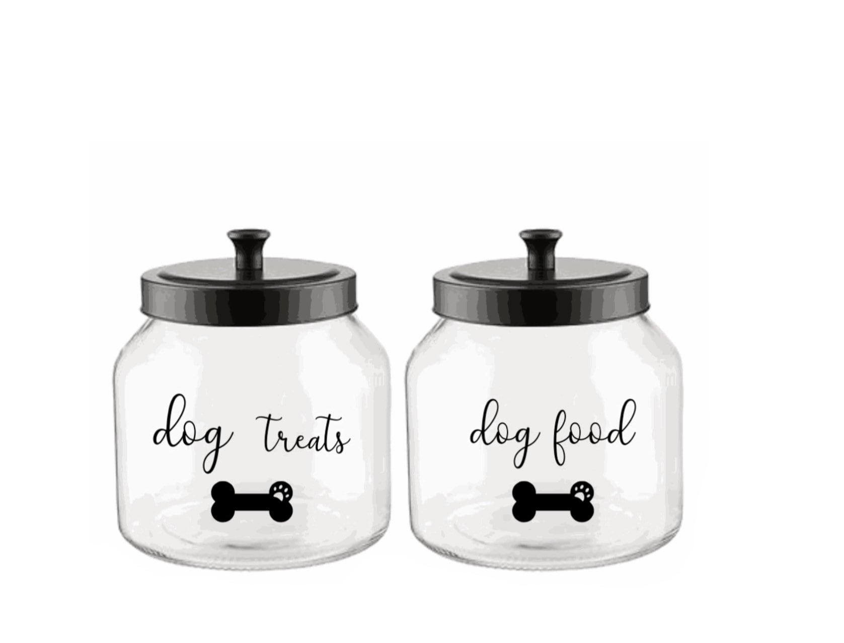 Vinyl Sticker Decal Labels for Jars pet food. Cat Food containers cellar