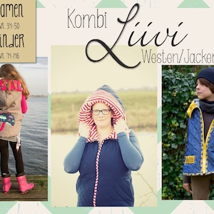 E-Book quilted vest/jacket Liivi combination kids & women image 1