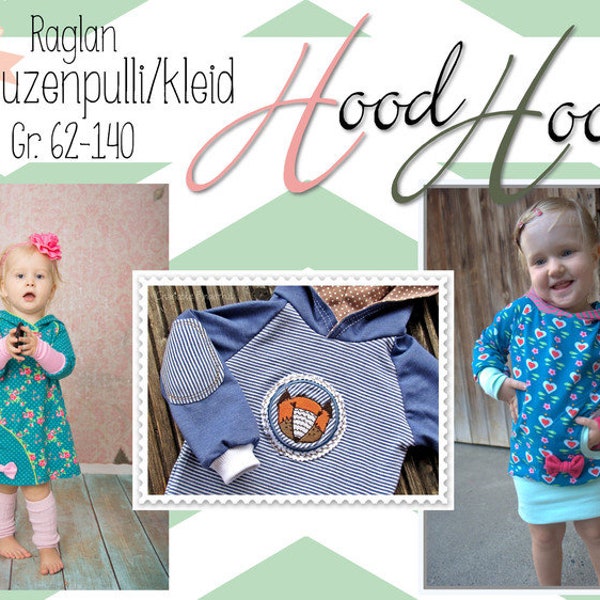 E-Book "HoodHoodie" Raglan, Gr. 62-140