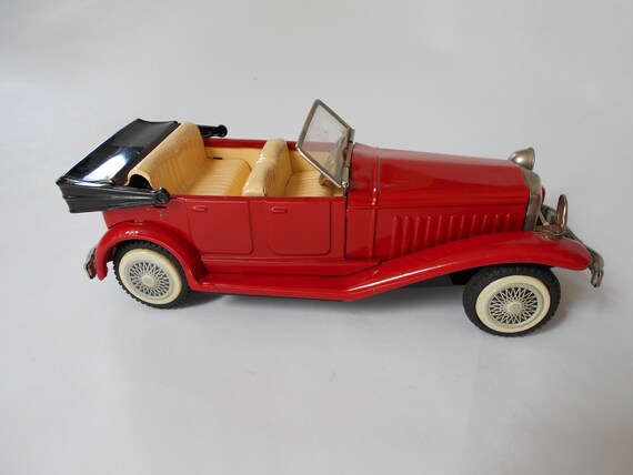 Vintage Cragstan N 1929 Toy Friction Tin Car Red Japan Great Etsy