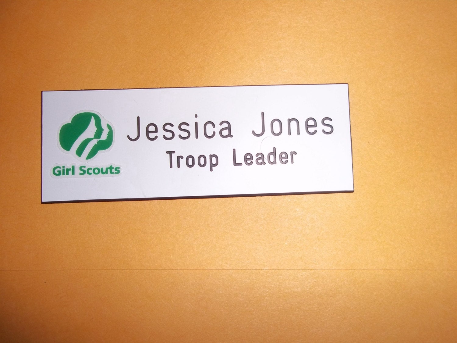 Custom engraved Girl Scout badge tag with choice of pin or Etsy