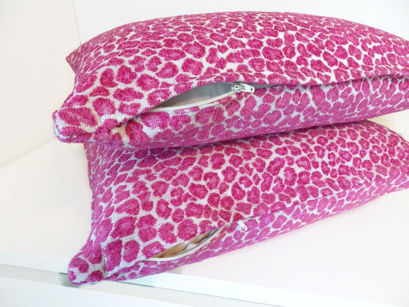 Hot Pink Cheetah Print Pillow CoverFuchsia Leopard Print Etsy
