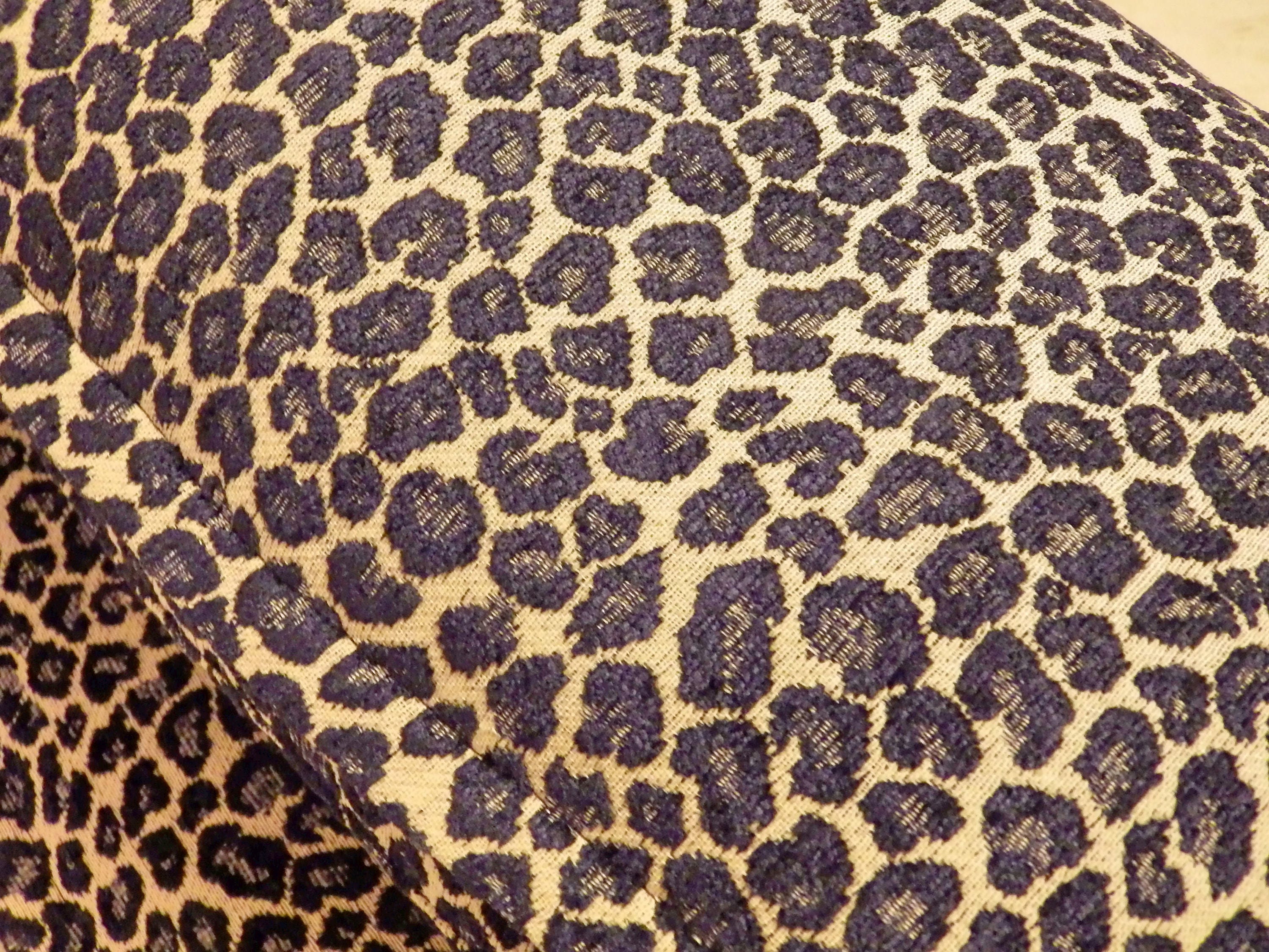 Navy Cheetah Print Pillow Coverblue Leopard Print Pillow Etsy