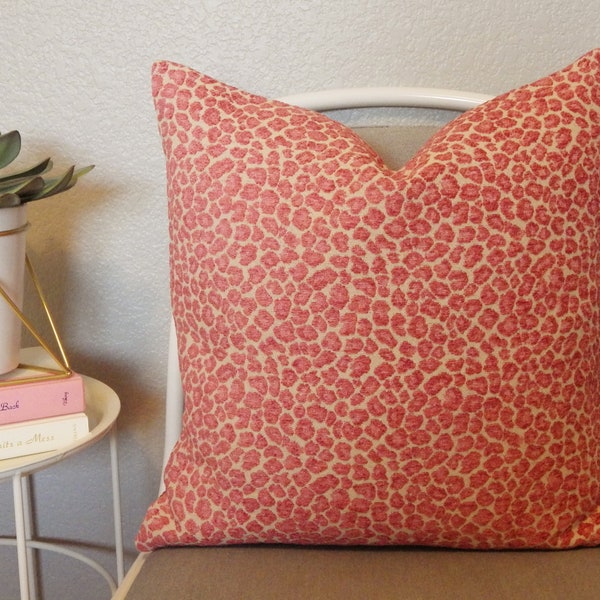 Golding Spots Rosa Pillow Cover--Hot Pink Cheetah Print Pillow Cover--Animal Print Pillow Cover--Cheetah Print Pillow-Pink Pillow