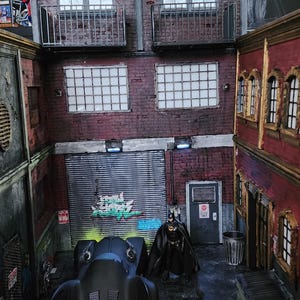 Großes Actionfigur Diorama für 6"to 10" Figuren 48x36x24 36x24x24