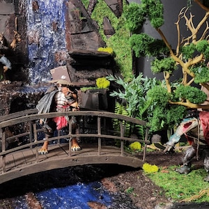 Duża diorama figurek akcji dla figurek 6&quot; do 10&quot; 48x36x24 36x24x24