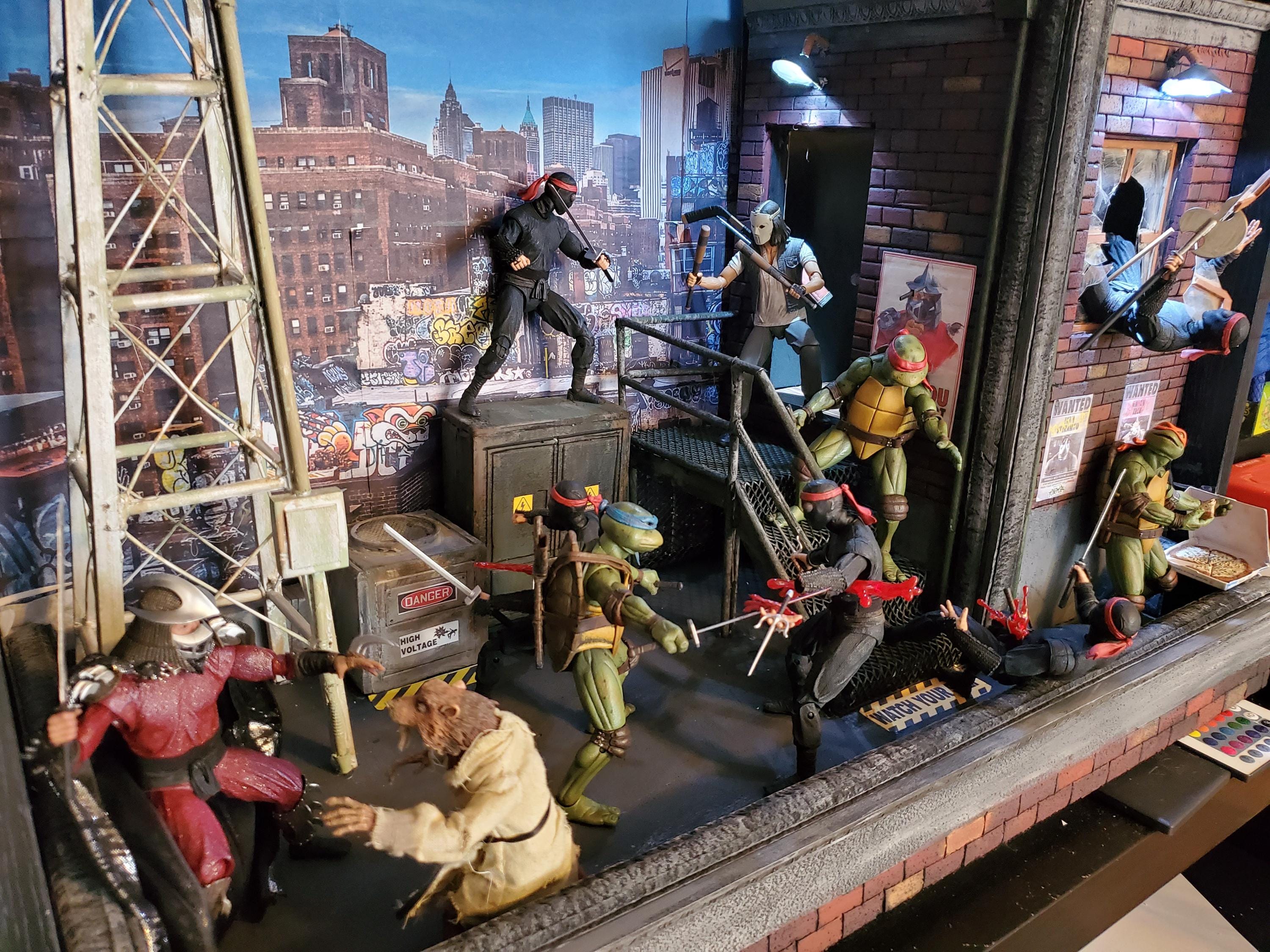 6インチから10インチのフィギュア用大型アクションフィギュアジオラマ