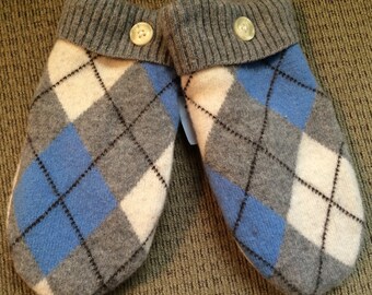 H29  Cute kids mittens cashmere   Lined with fleece  size 4-6