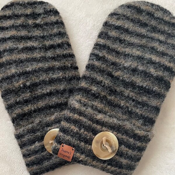 Mens Wool Mittens Etsy