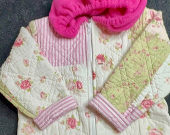 Chaqueta acolchada infantil talla 2/3 hecha a mano