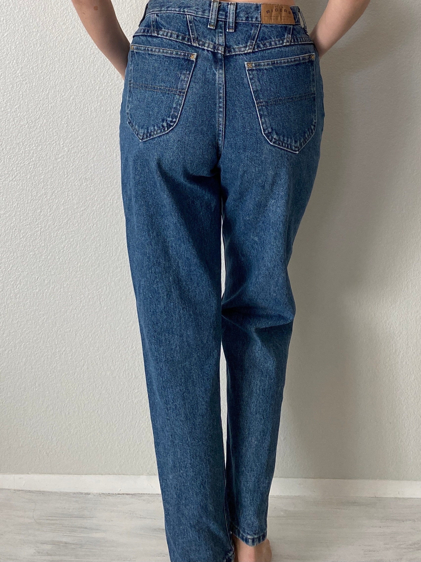 Vintage High Waist Mom Jeans Darted Waist Skinny Tapered Leg | Etsy
