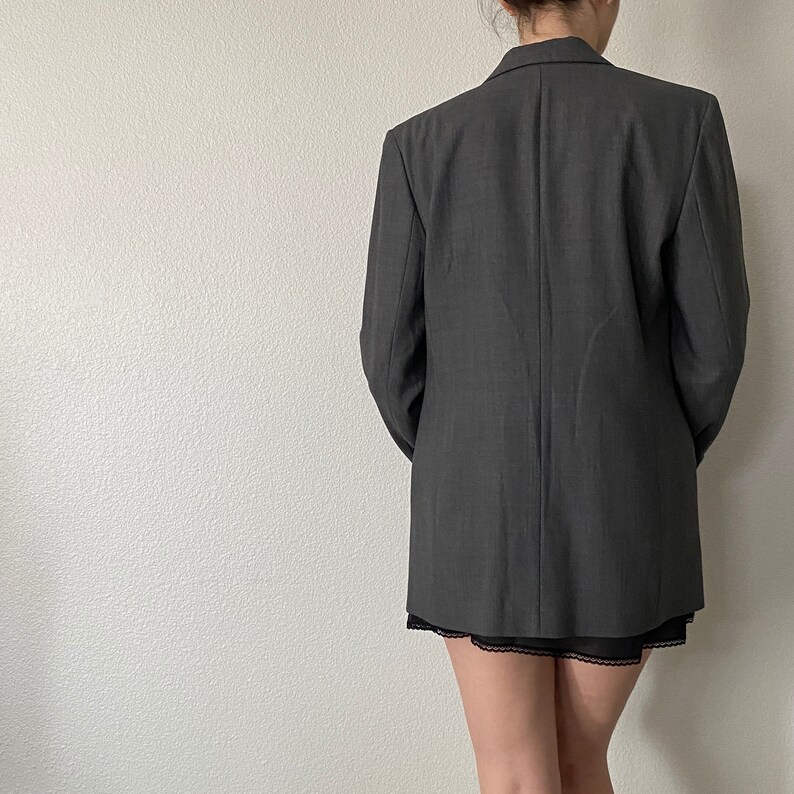 Vintage Brooks Brothers Gray Blazer 100/% Wool Single Breasted Sport Coat Small