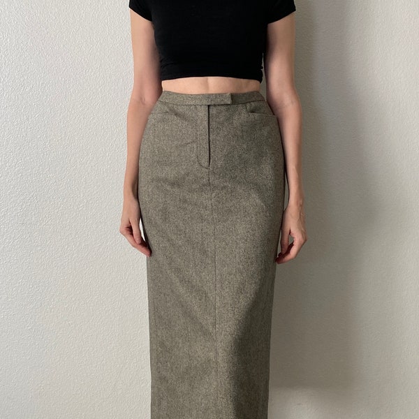Wool Maxi Skirt - Etsy