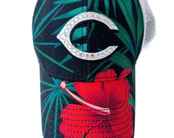 Cincinnati Reds Swarovski Crystal Hat