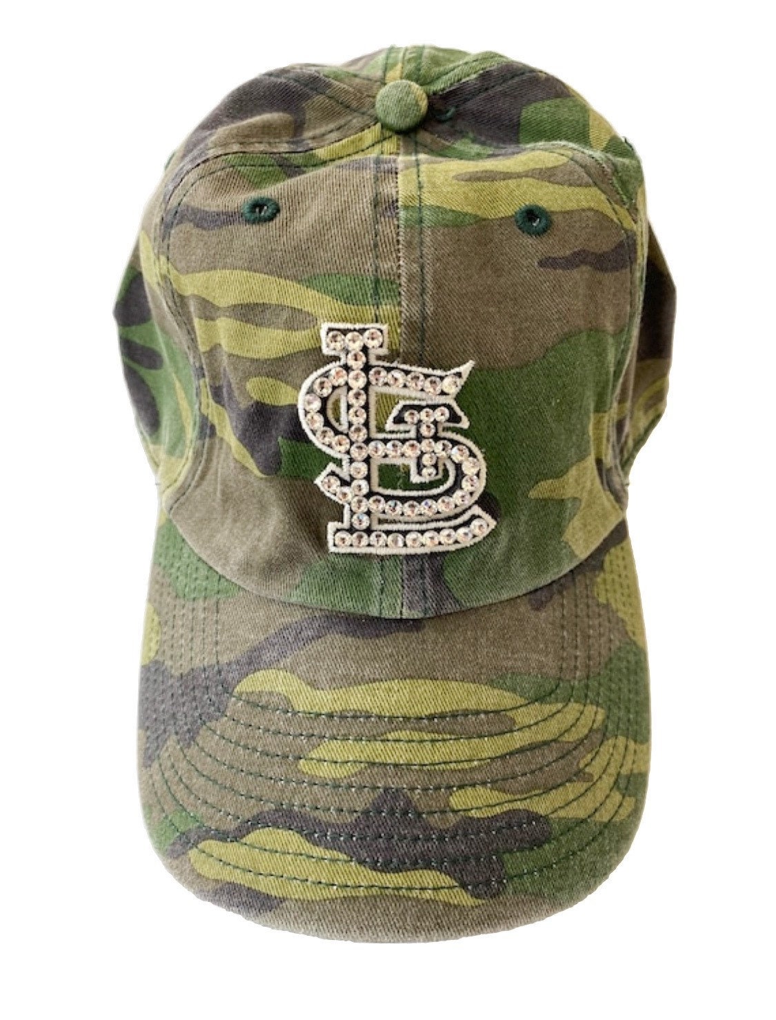 Classic Camo STL Bling Baseball Hat w/Red crystals – J.A. Whitney