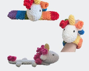 Crochet Pattern Unicorn Snap Bracelet