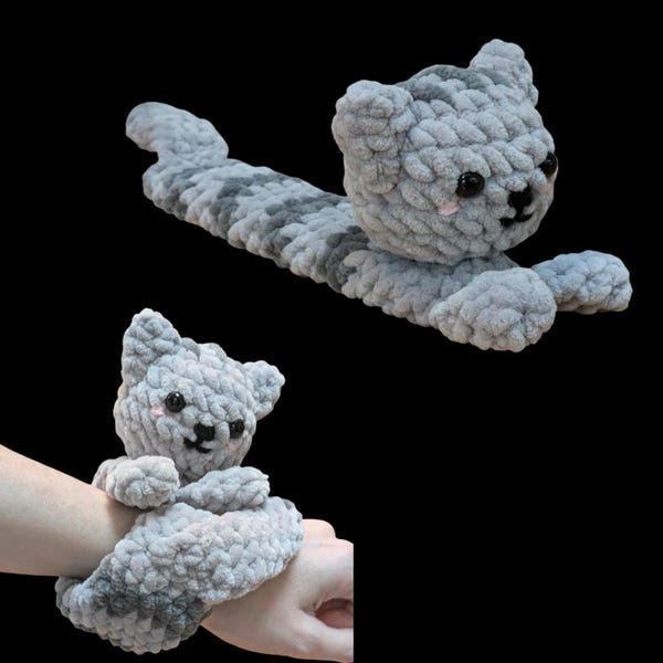 Cat Snap Bracelet Crochet Pattern