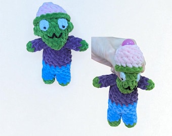 Crochet Pattern Zombie Brains Stress Ball
