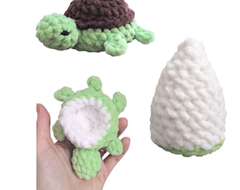 Crochet Pattern Reversible Turtle to Egg