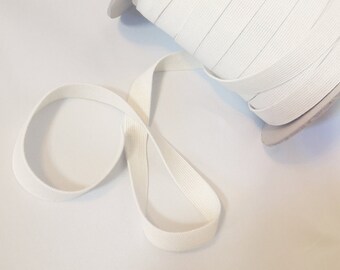 Organic rubber band hat rubber 18 mm white plastic-free