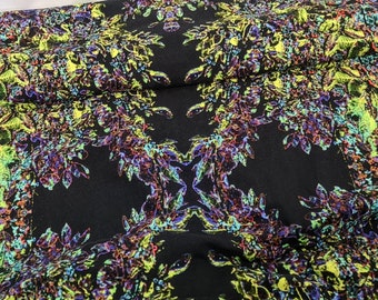 By the meter BioJersey black neon 0,5 m
