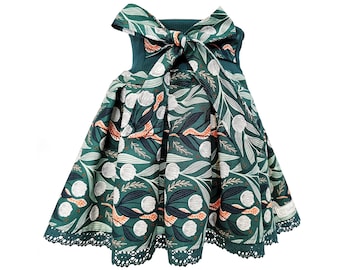 Pleated skirt skirt colorful patterned organic cotton girls size 80-164