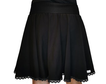 Wide skirt made of organic jersey for women