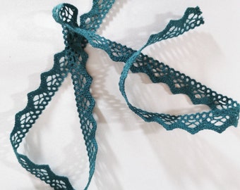 Organic lace green 10 m per piece, 20 mm wide