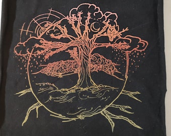 Patch tree organic color gradient unique
