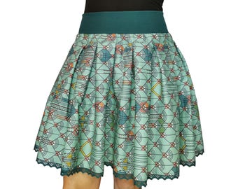 Pleated skirt dance skirt mint green Artdeco organic Advent calendar 25