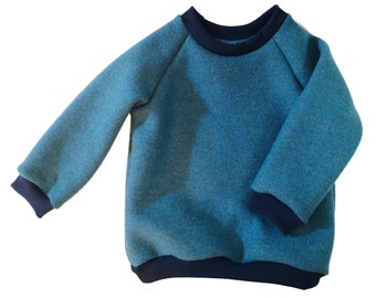 Sweater organic wool wool walk for babies and children