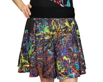 Wide skirt made of organic jersey for women