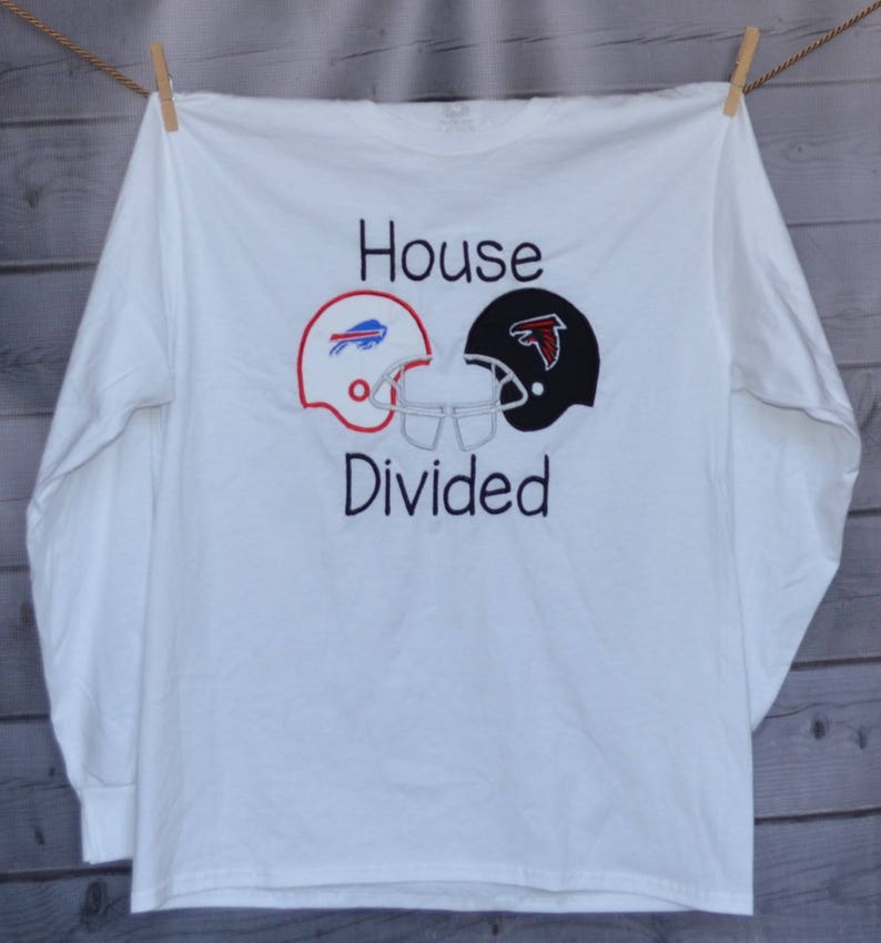 Personalized House Divided Football Team Applique Shirt or Etsy