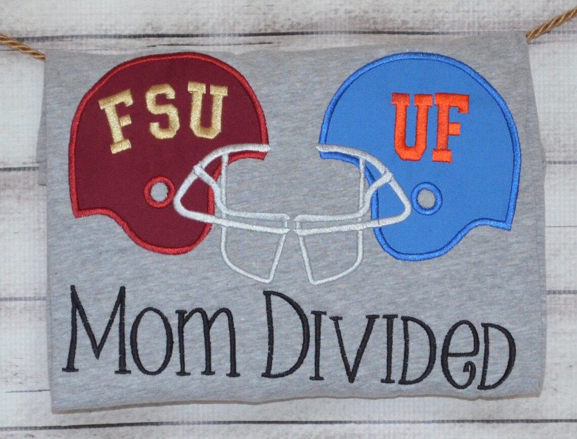 Personalized House Divided Football Team Applique Shirt or Etsy