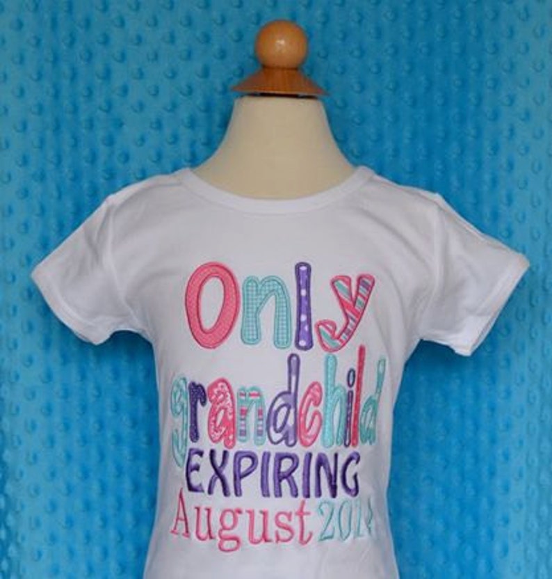 Personalized Only Child Expiring Applique Shirt or Bodysuit | Etsy