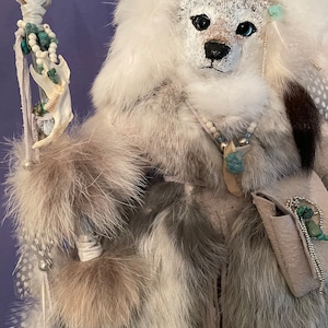 OOAK Silver Wolf Shaman