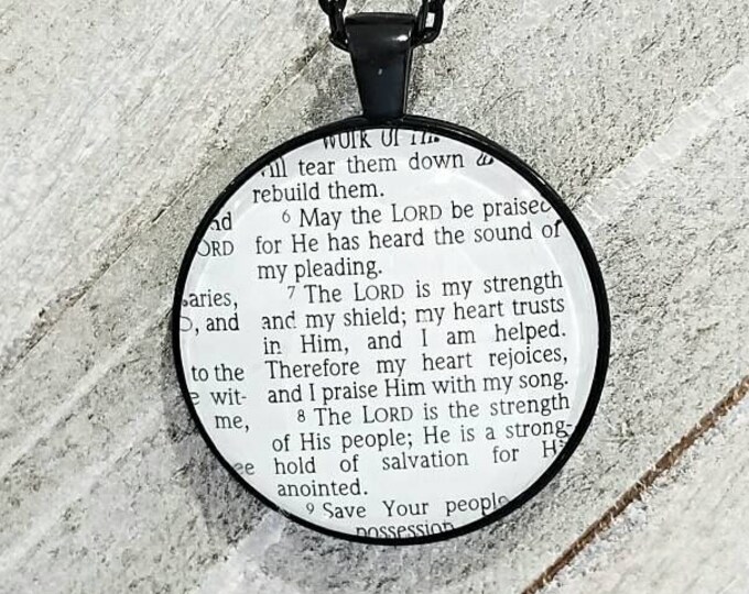 Psalm 28 6 8 Necklace vintage Necklace Pendant gift For Etsy psalm-28-6-8-necklace-vintage-necklace-pendant-gift-for-etsy
