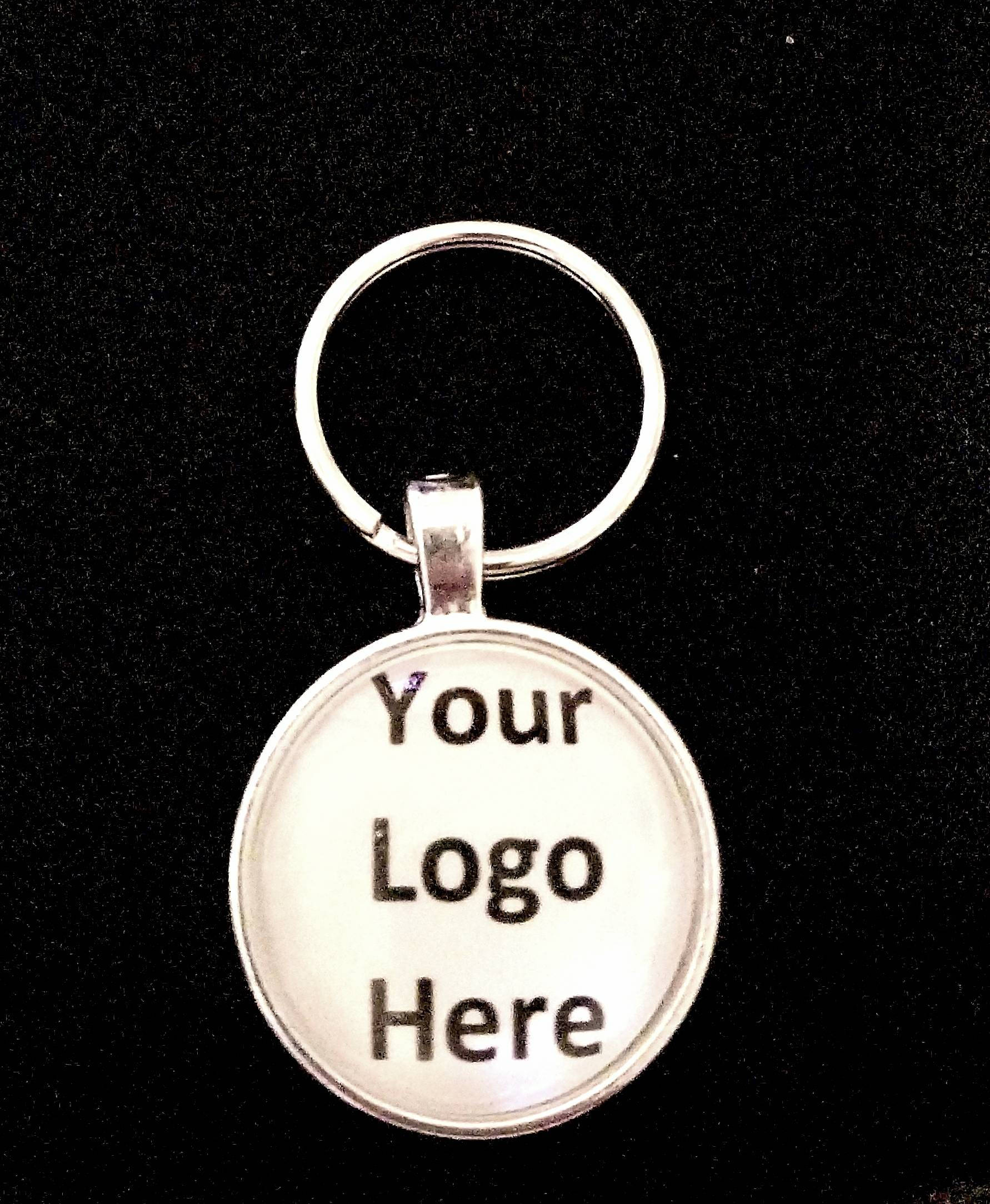 1 custom logo keychain/Business advertising Etsy