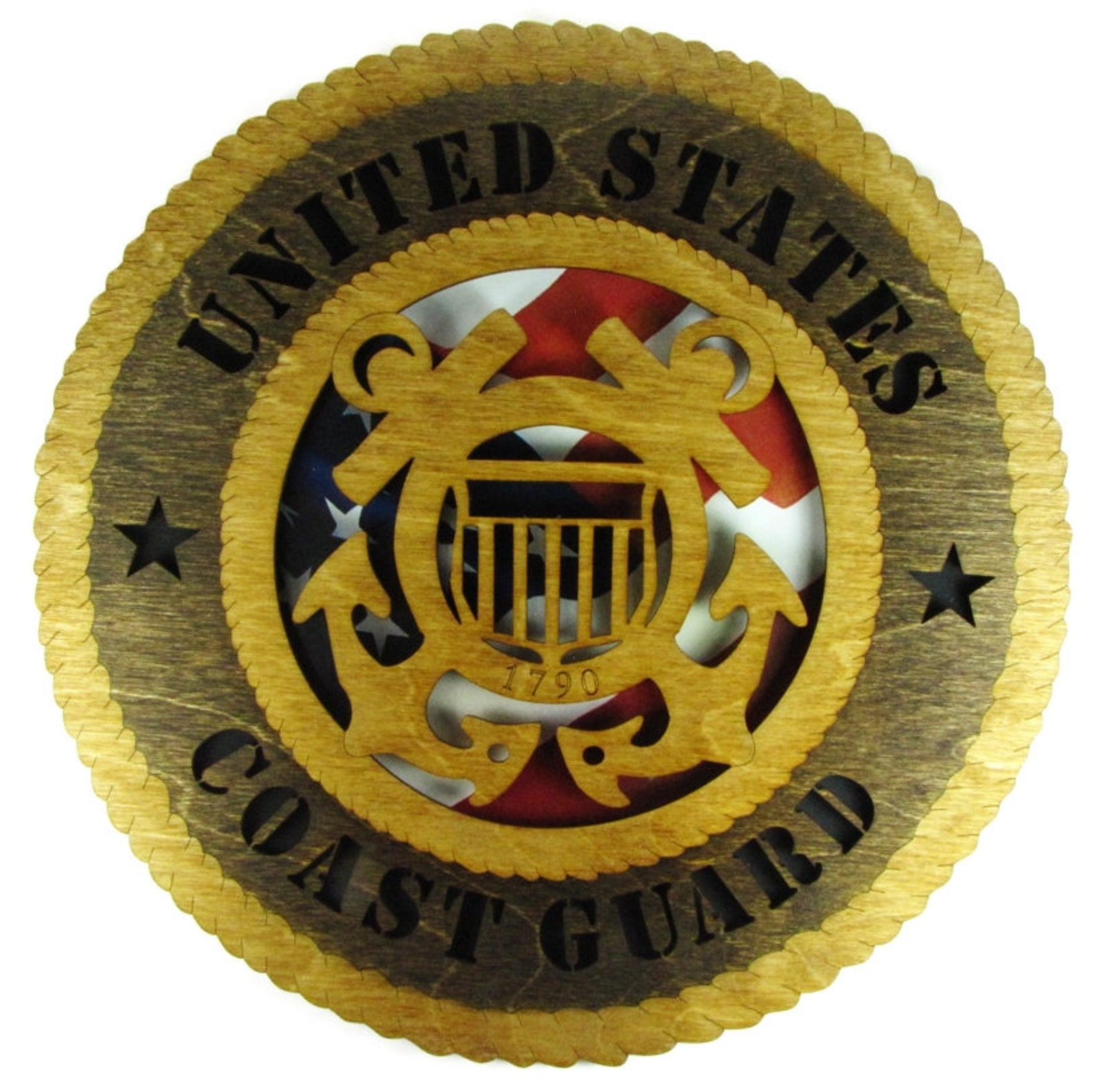 6 Branch Laser Cut Military 8 Wall Plaques With American Etsy