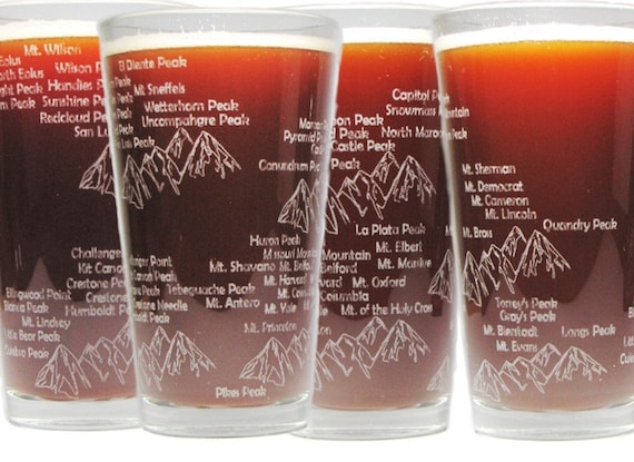 Drinking Glass 16 oz. Gift Ideas Colorado Pint Glass