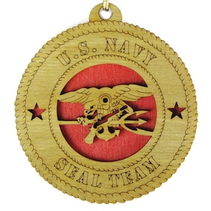 Navy SEAL Team - Laser Cut Ornament - May be Personalized