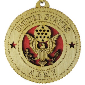 Army - Laser Cut Ornament - May be Personalized