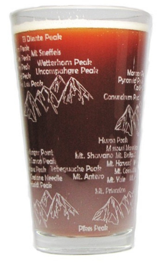 Colorado Pint Glass Drinking Glass Gift Ideas 16 oz.