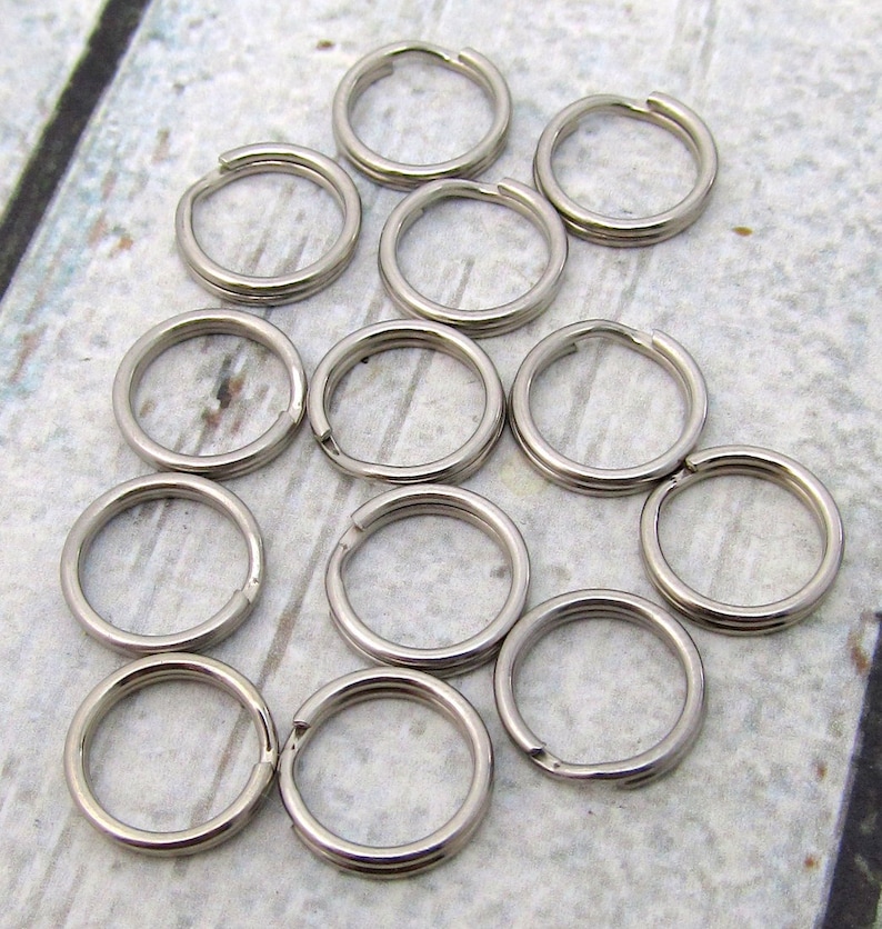 10mm Split Ring Stainless Steel Split Rings SST Findings Etsy UK
