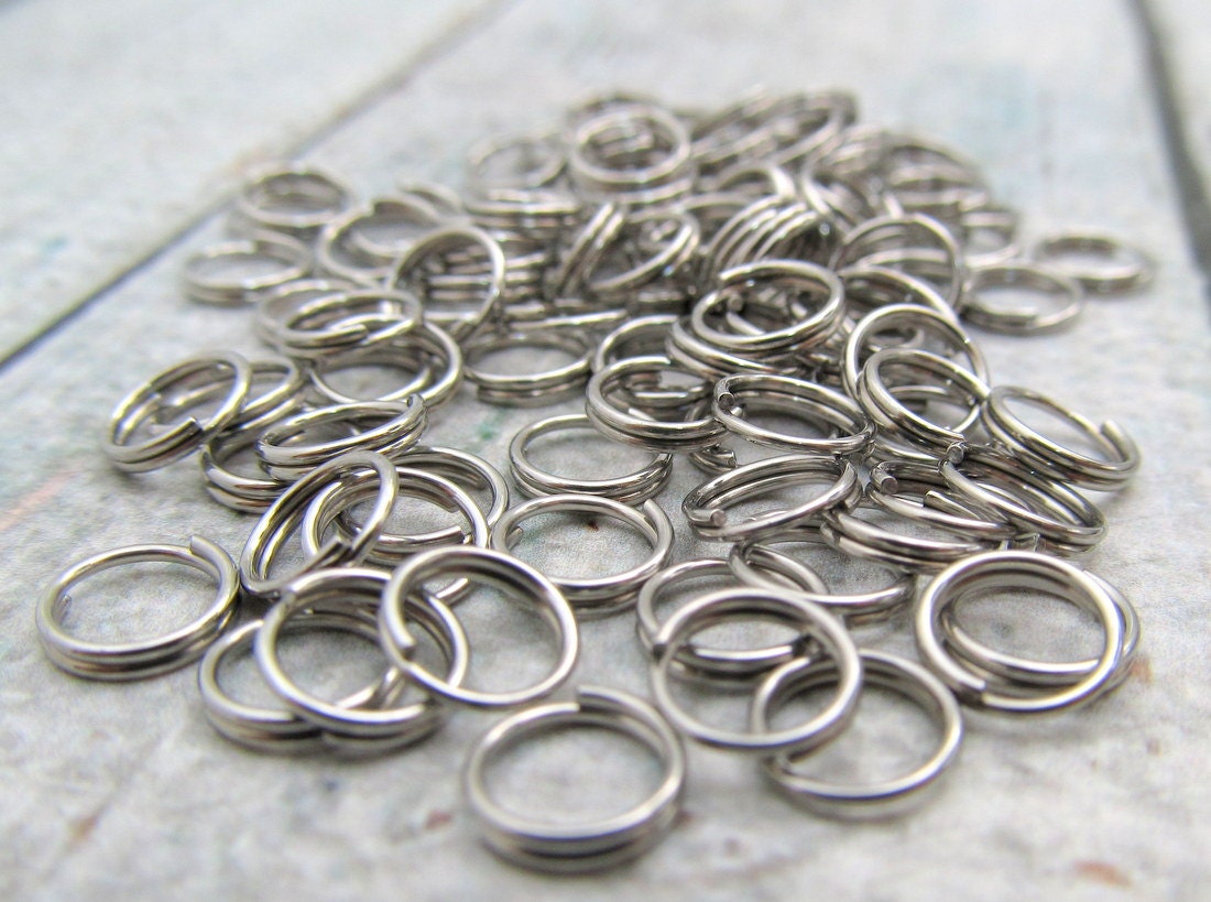6mm Split Ring Stainless Steel Split Rings Set of 100 Etsy