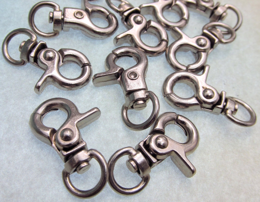Swivel Clip Trigger Clasp Key Ring Clip, Key Chain Findings, 31x19x6mm